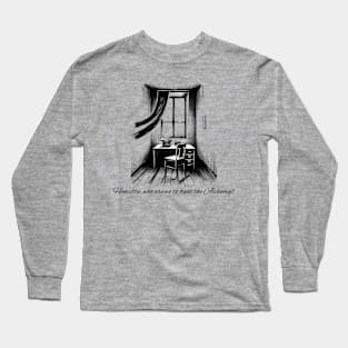 Honestly, Who are we to fight the Alchemy? Black Work Minimalist Ink Long Sleeve T-Shirt